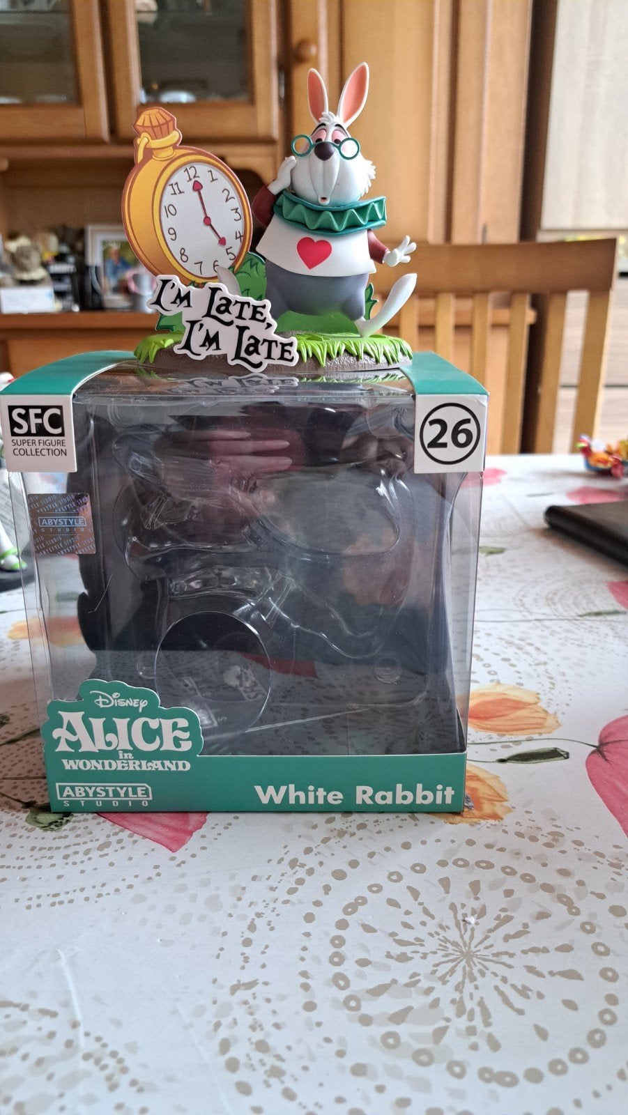Disney Alice in Wonderland Witte Konijn Figuur SFC, Ophalen, Overige figuren, Nieuw, Beeldje of Figuurtje