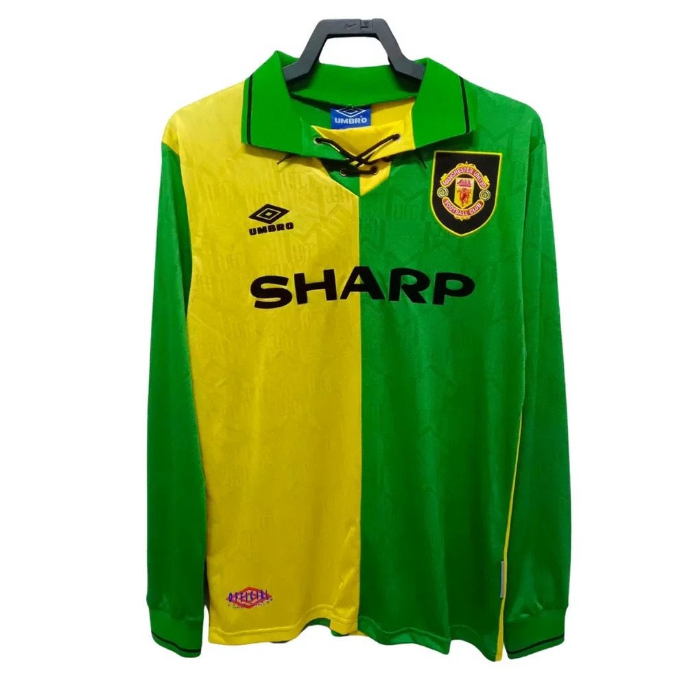 Man utd derde shirt 1992-1994, Maat L, Ophalen of Verzenden, Zo goed als nieuw, Shirt