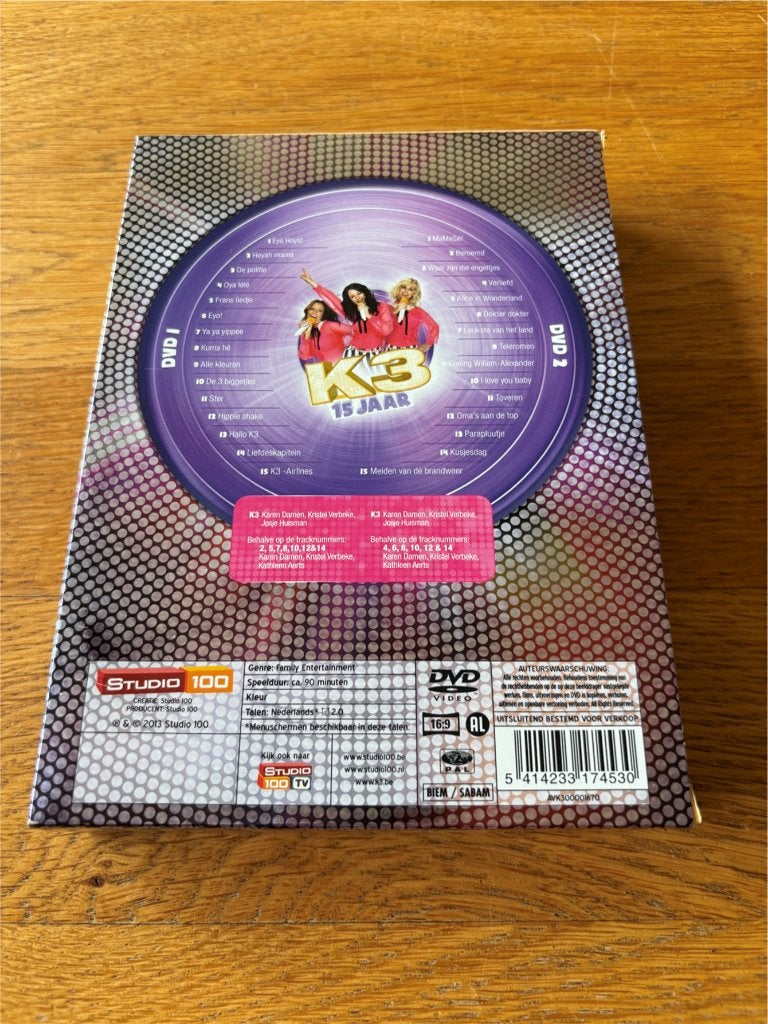 Dvd's K3 - De Beste Clips - 15 Jaar - (2-Disc), Alle leeftijden, Ophalen of Verzenden, Gebruikt