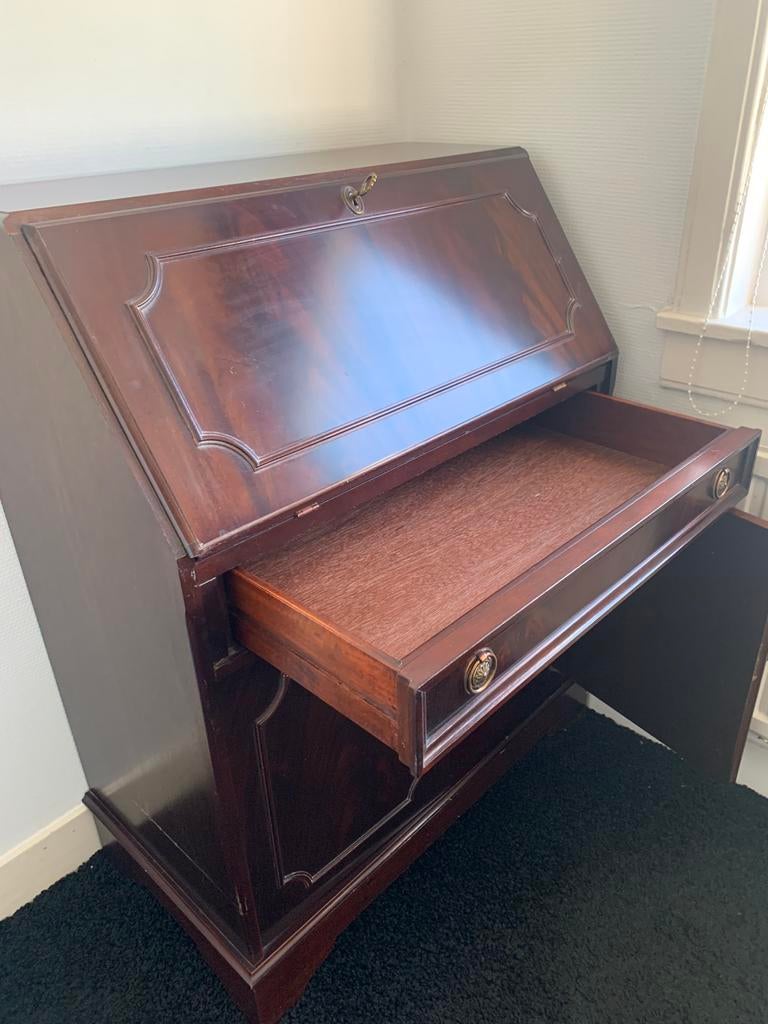 Kersenhouten secretaire, Huis en Inrichting, Ophalen of Verzenden, Gebruikt