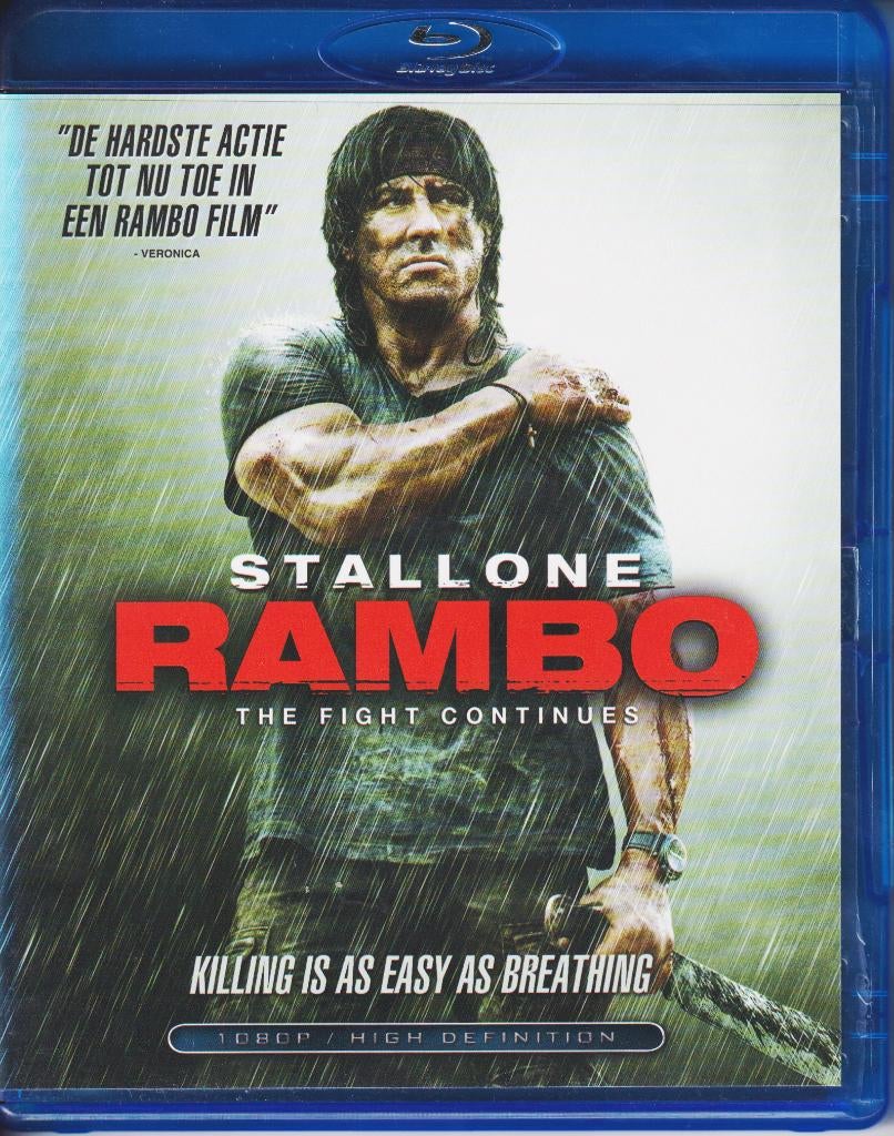 Blu-ray - Rambo - The fight continues, Cd's en Dvd's, Blu-ray, Ophalen of Verzenden, Zo goed als nieuw, Actie