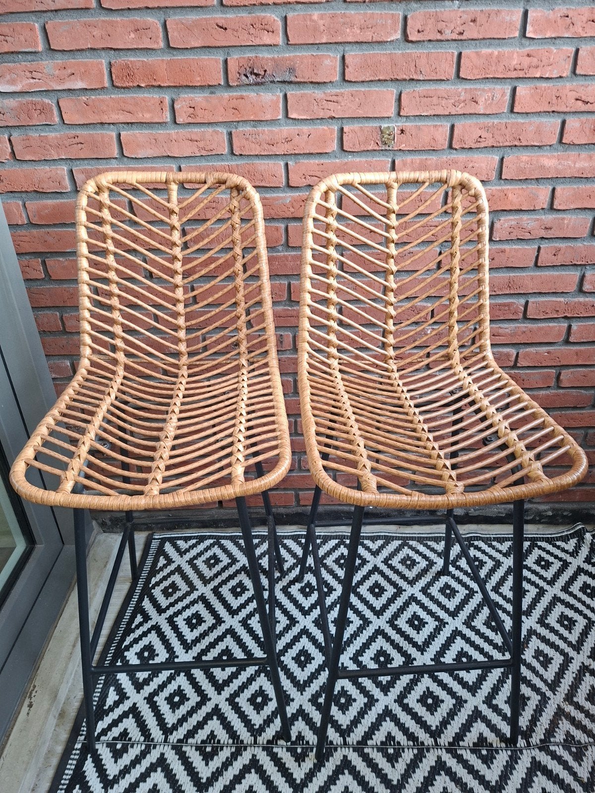 barkrukken 2 stuks, Ophalen, Zo goed als nieuw, Kunststof