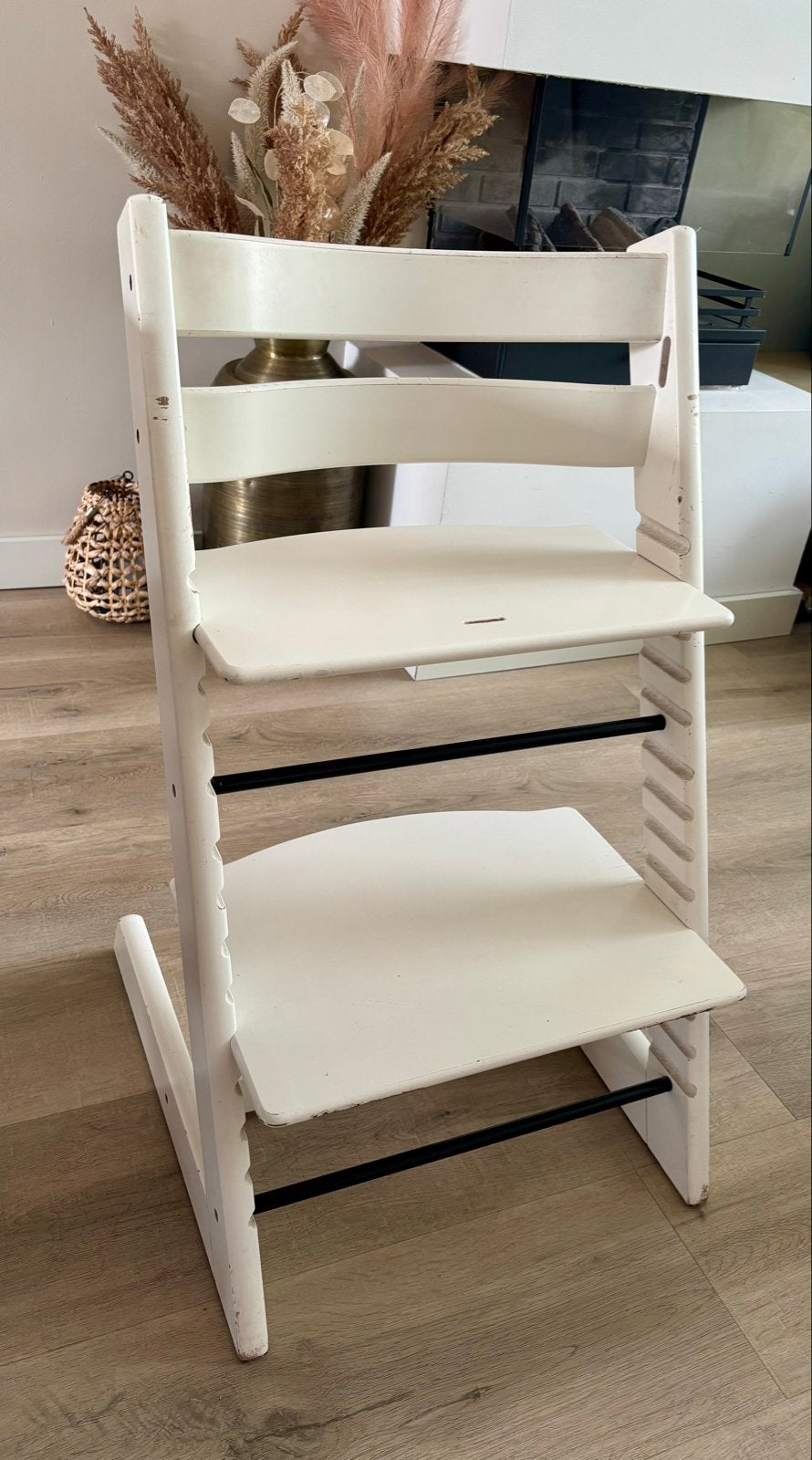 Stokke Tripp Trapp kinderstoel - Wit, Ophalen, Gebruikt, Meegroeistoel