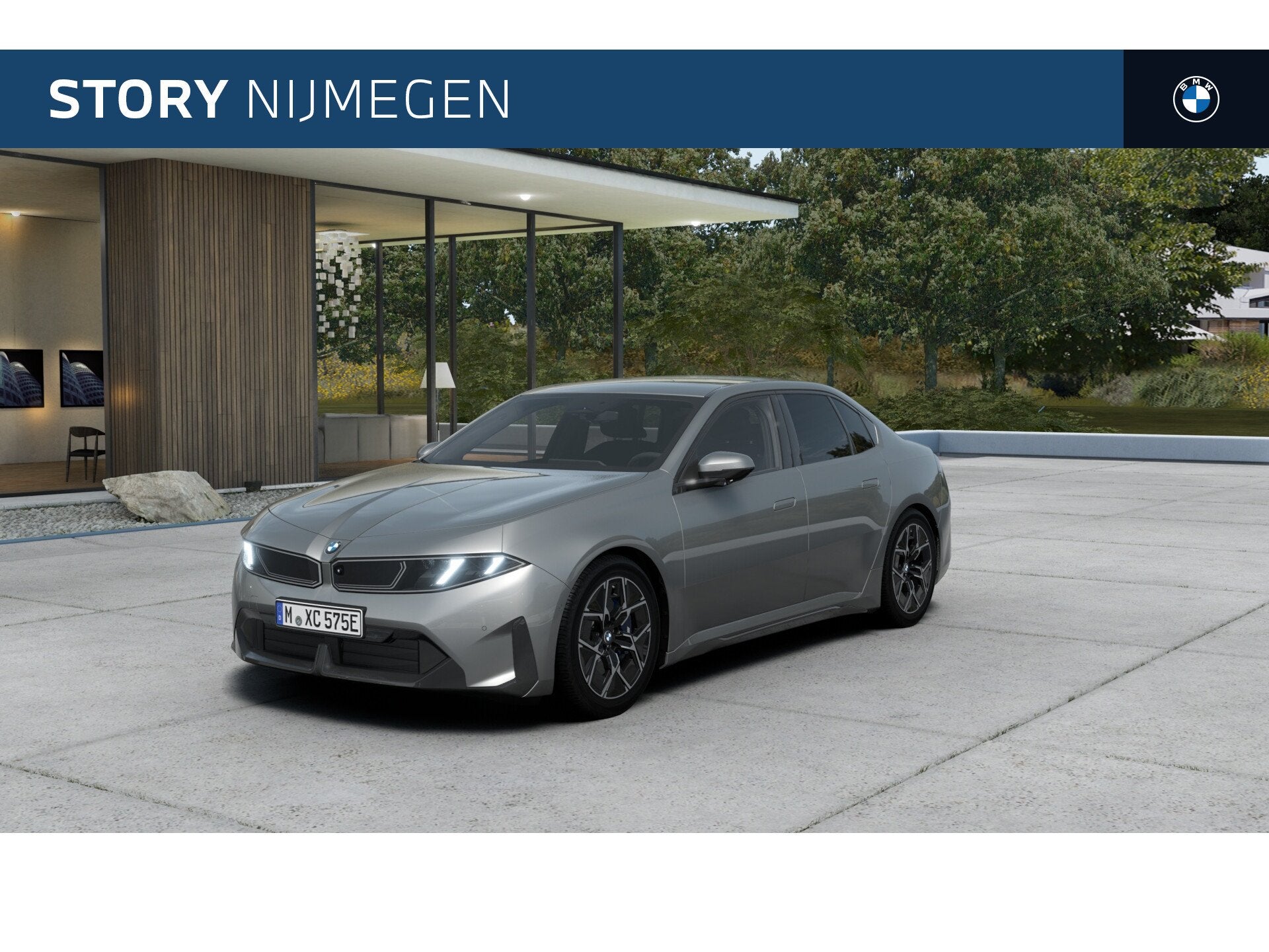 BMW i3 40 xDrive M Sport / Multifunctionele Stoelen / Extra, Auto's, Automaat, Verwarmde buitenspiegels, Zwart, 2065 kg