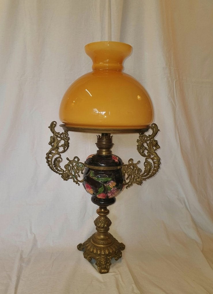 grote lamp, Huis en Inrichting, Ophalen, Gebruikt, Jugendstil / Art Nouveau, E14 (klein)