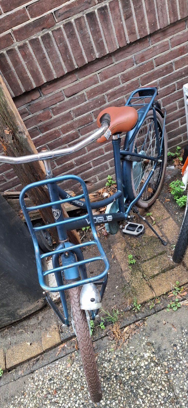 Leuke 24 inch blauwe Vogue Transporter kinderfiets, Minder dan 47 cm, Ophalen of Verzenden, Gebruikt
