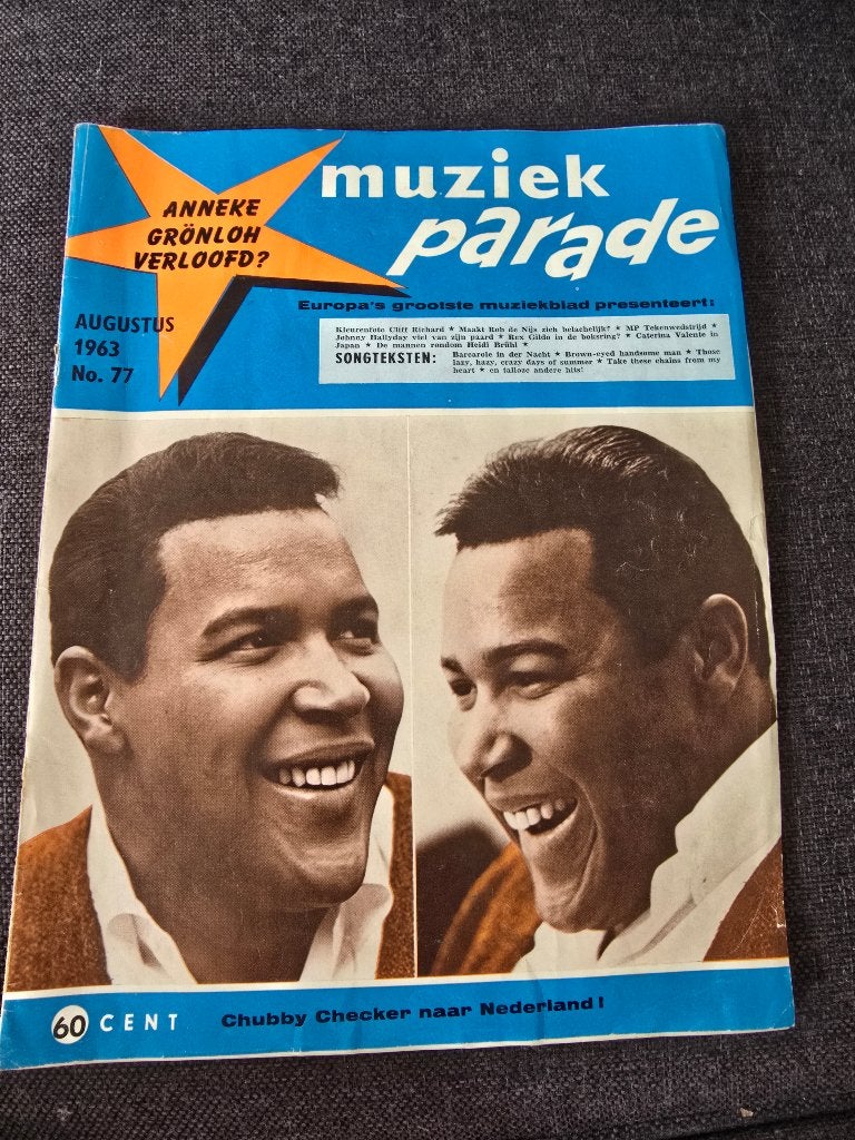 Muziek Parade Tijdschrift Augustus 1963 - Anneke Grönloh, Verzamelen, Tijdschriften, Kranten en Knipsels, Ophalen of Verzenden