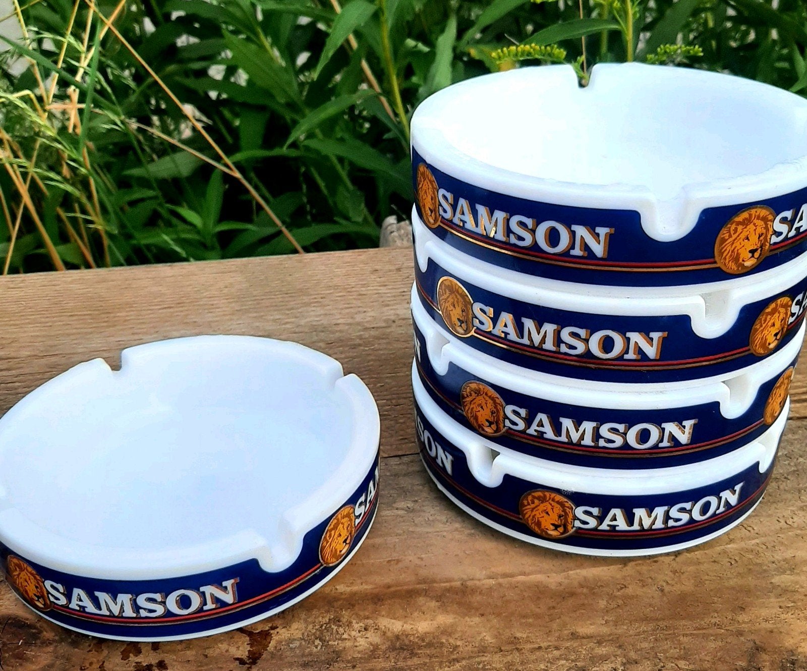 Vintage - SAMSON asbakken - (Cafe / Asbak / shag), Ophalen of Verzenden, Gebruikt, Asbak