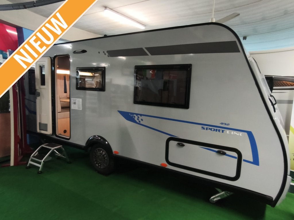 Caravelair Sport-Line 492 ACTIE MODEL 2026, ENKELE BEDDEN, Caravans en Kamperen, Standaardzit, Ringverwarming, Bedrijf, Overige typen