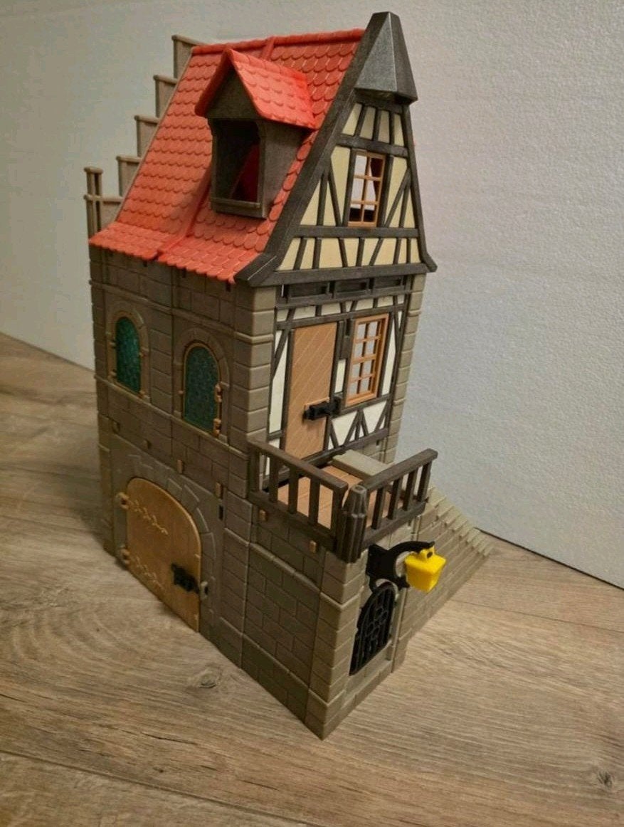 vintage playmobil fort kasteel huis met trap part 3577 verza, Ophalen of Verzenden, Gebruikt