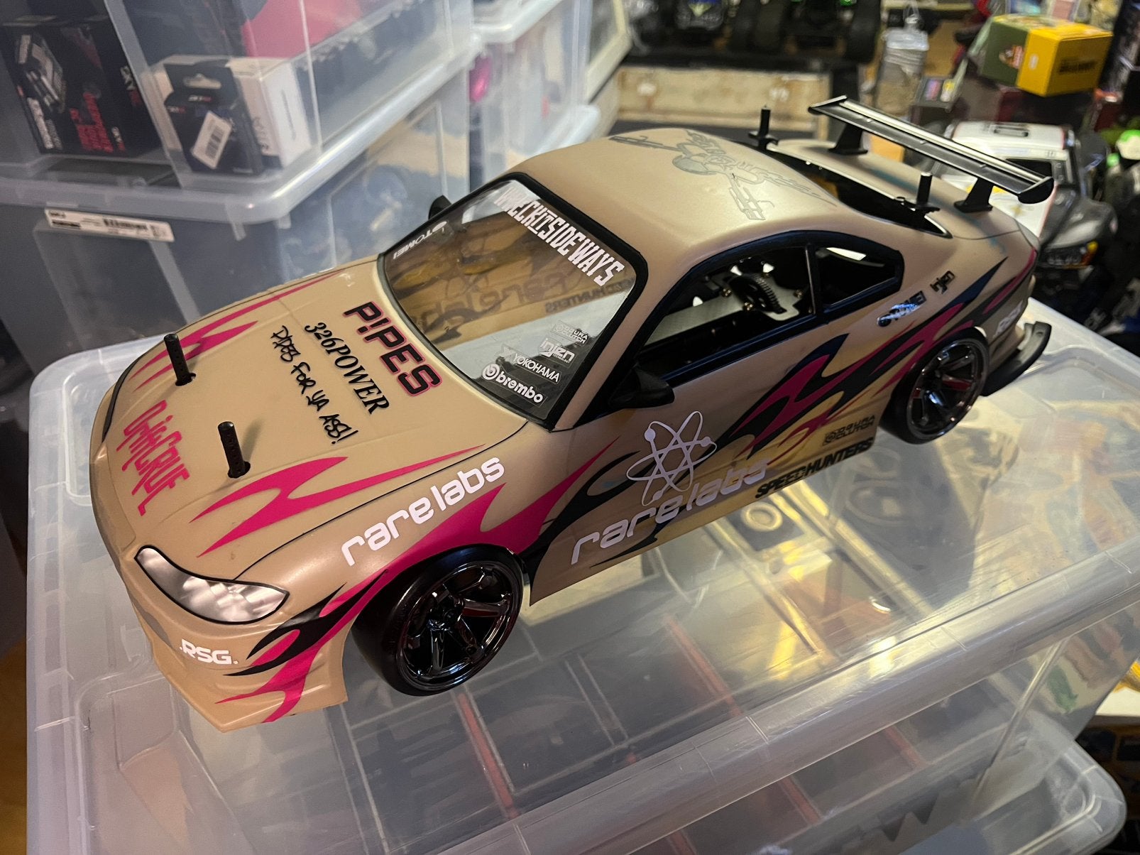 Yokomo 4wd drift chassis., Elektro, Gebruikt, Verzenden, Schaal 1:10