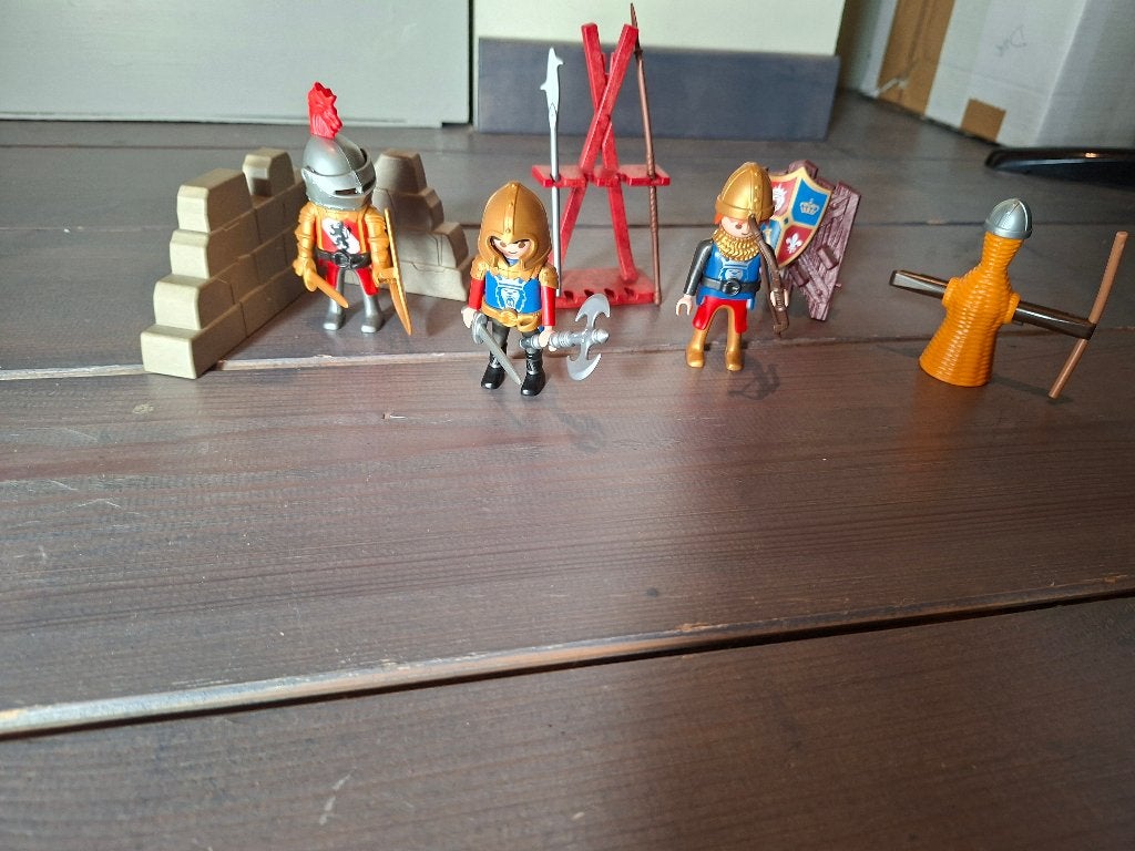 Playmobil Verkenners van de Leeuwenridders, Complete set, Ophalen of Verzenden, Zo goed als nieuw, Knights