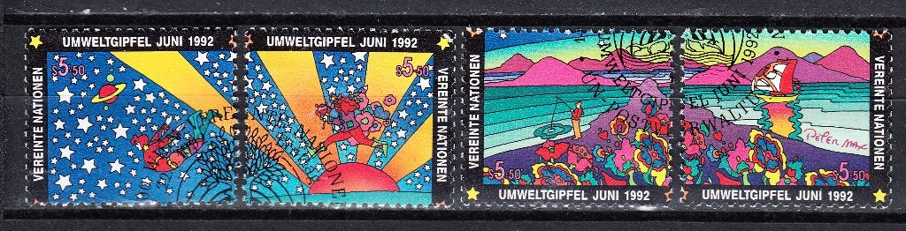 2759 – VN Wenen michel 129/132 gestempeld , Conferentie over, Verzenden, Overige landen, Gestempeld