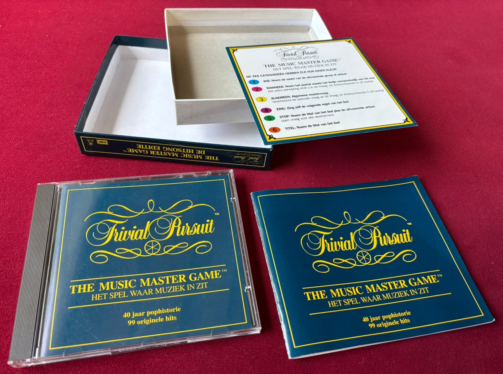 Trivial Pursuit The Music Master Game muziek 1955-1995 cd, Hobby en Vrije tijd, Vijf spelers of meer, Ophalen of Verzenden, Zo goed als nieuw