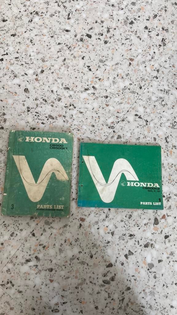 HONDA CB 500 (1972-1976) parts list, Motoren, Handleidingen en Instructieboekjes, Ophalen of Verzenden, Honda