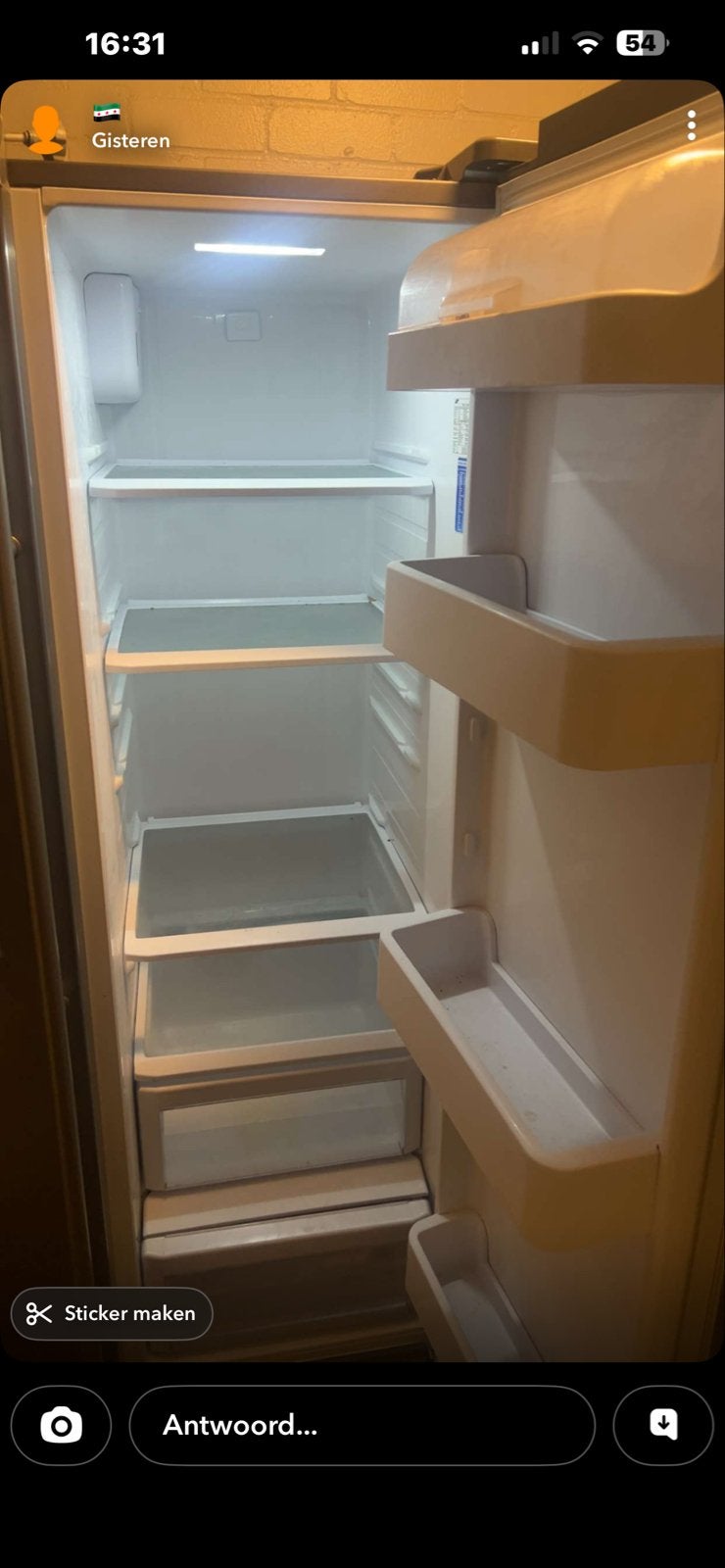 Side-by-side koelkast met vriesvak - 100% werkend, 200 liter of meer, 60 cm of meer, Met aparte vriezer, Zo goed als nieuw