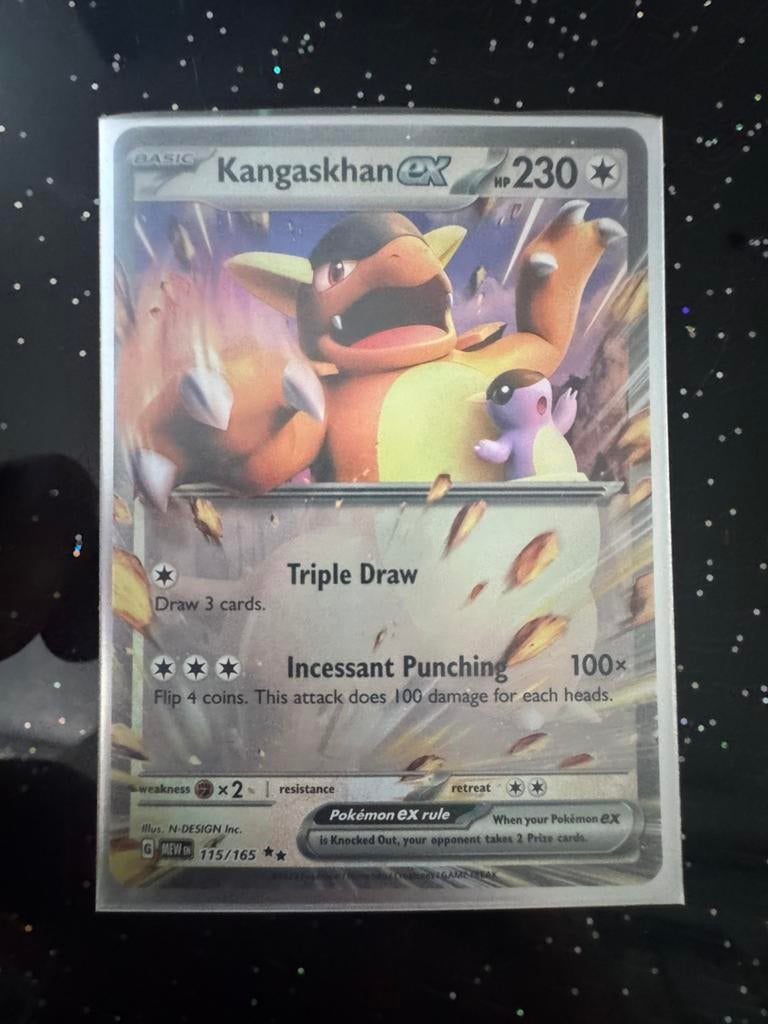 Kangaskhan EX 115/165, Ophalen of Verzenden, Zo goed als nieuw