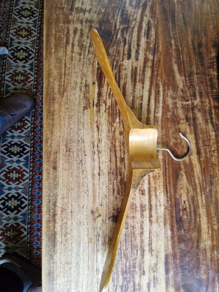 Vintage Beukenhouten Kledinghanger - Stevig & Mooi, Ophalen of Verzenden, Gebruikt, Hout, Kinderen en Volwassenen