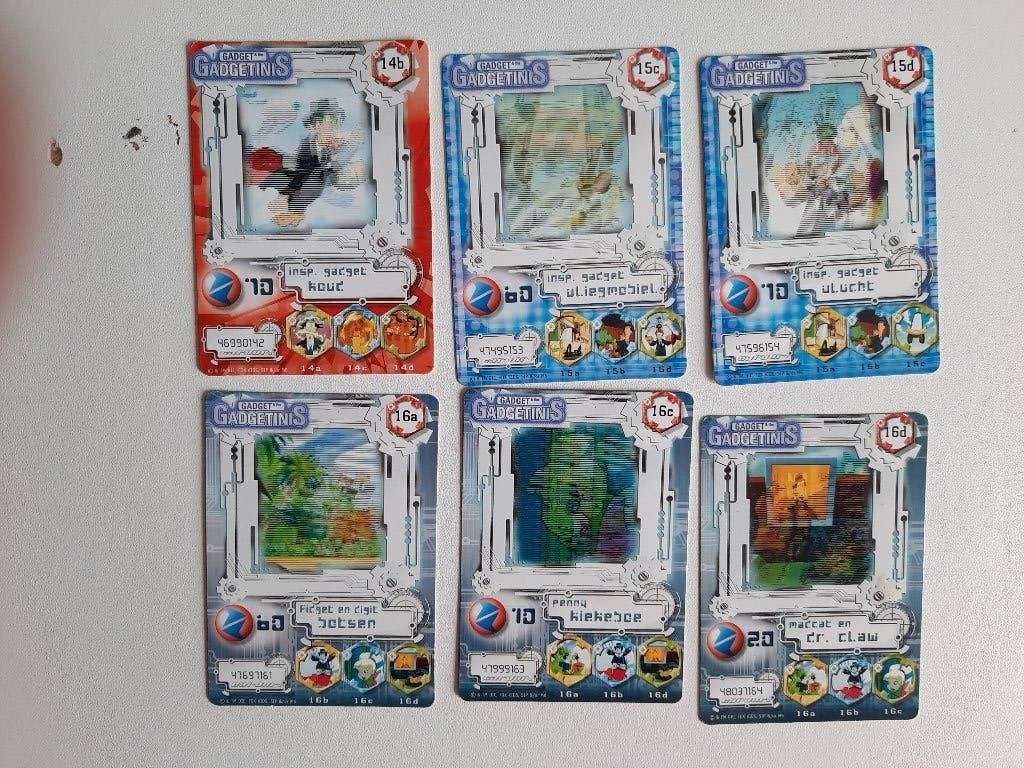 6 Gadget Gadgetinis Fox Kids TV Cards, Hobby en Vrije tijd, Verzamelkaartspellen | Overige, Ophalen of Verzenden