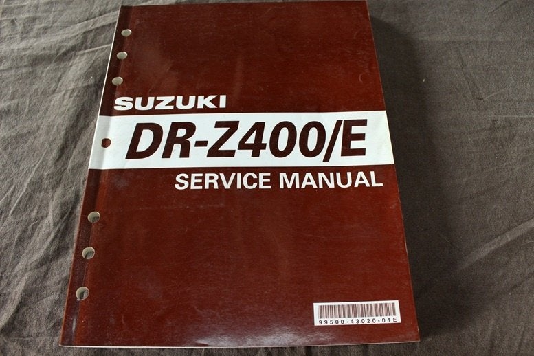 Suzuki DR-Z400 E 2000 motorcycle service manual DR, Motoren, Ophalen of Verzenden, Suzuki