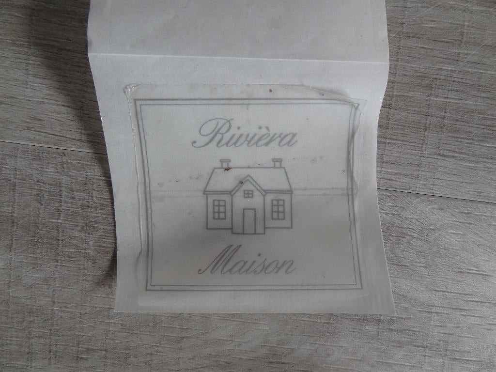 Sticker Rivièra Maison Transparant >Snelle Verzending!<, Ophalen of Verzenden, Gebruikt, Merk