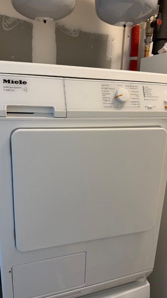 Dryer Miele T 8803 C, Ophalen, 6 tot 8 kg, Gebruikt, Voorlader