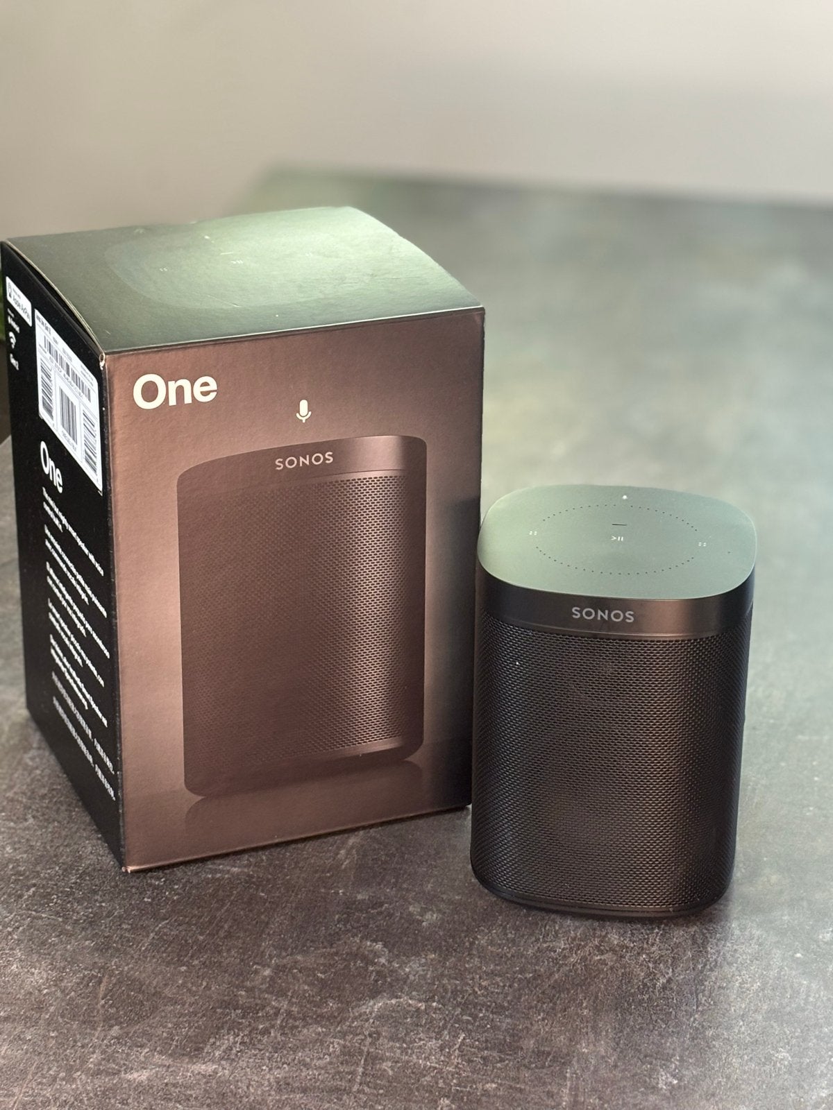 Sonos One Gen 2 Smart Speaker Zwart - Zo goed als nieuw, Slimme speaker, WiFi, Ophalen of Verzenden, Zo goed als nieuw