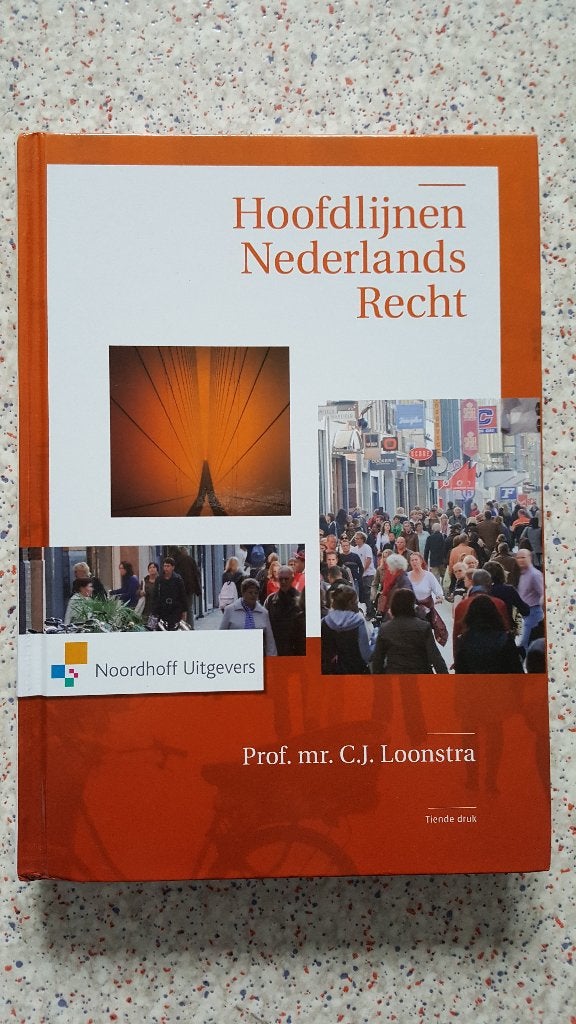 Hoofdlijnen Nederlands Recht, ISBN 9789001807931, Boeken, Studieboeken en Cursussen, Zo goed als nieuw, Noordhoff Uitgevers, Alpha
