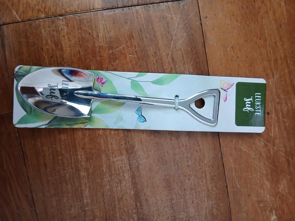 'Leukste Juf' - Einde schooljaar cadeau, Ophalen of Verzenden, Nieuw, Rvs of Chroom, Los bestek