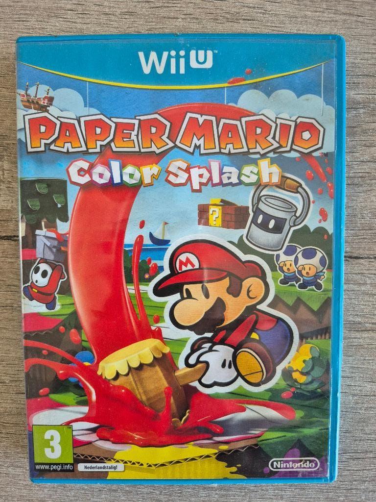 paper mario color splash, Spelcomputers en Games, Games | Nintendo Wii U, Avontuur en Actie, Gebruikt, 1 speler, Ophalen of Verzenden