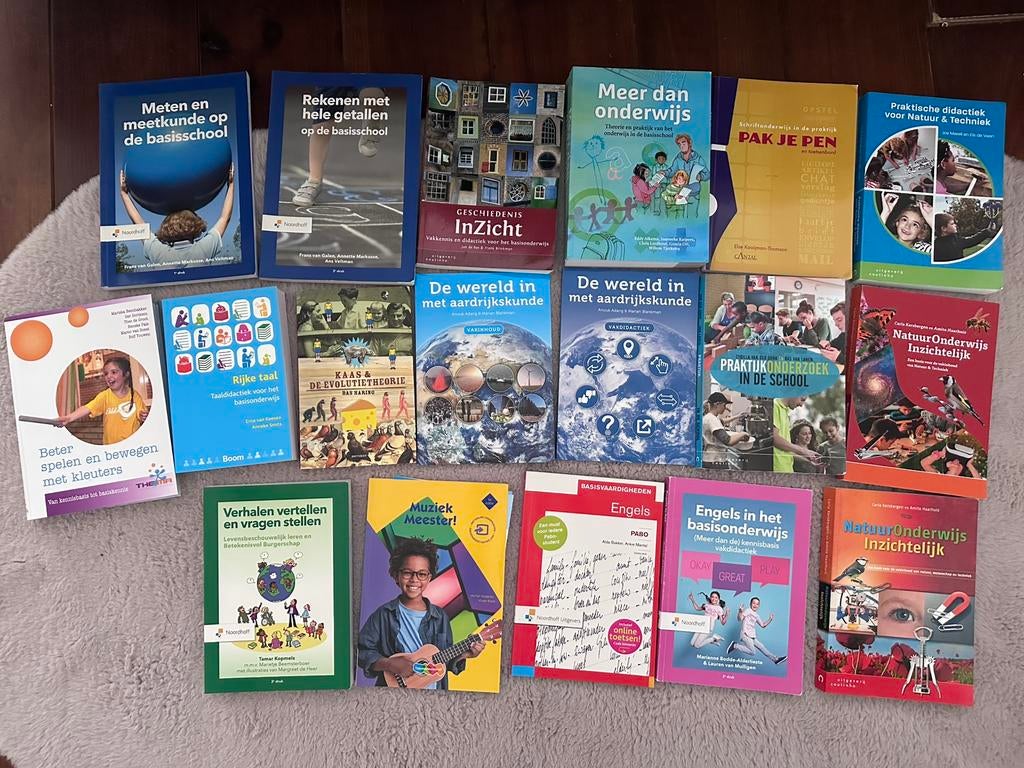 Heel veel PABO boeken 1e jaar, Ophalen, Beta, Zo goed als nieuw, HBO