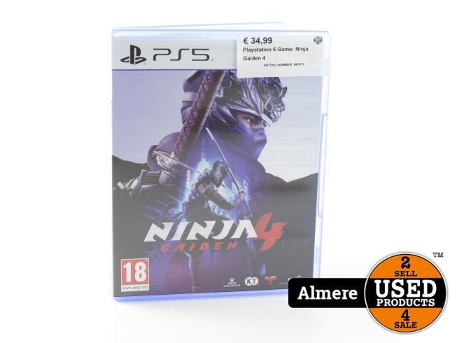 Playstation 5 Game: Ninja Gaiden 4, Playstation, Zo goed als nieuw, Support@playstation.com, 2207 Bridgepointe Parkway
San Mateo, CA 94404
United States