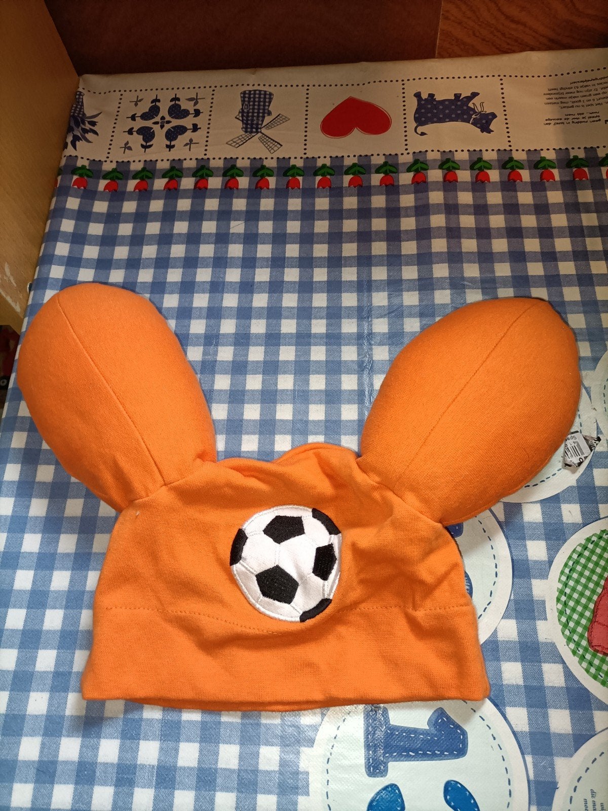 Oranje kabouter Plop voetbal muts, Ophalen of Verzenden, Zo goed als nieuw, Overige typen