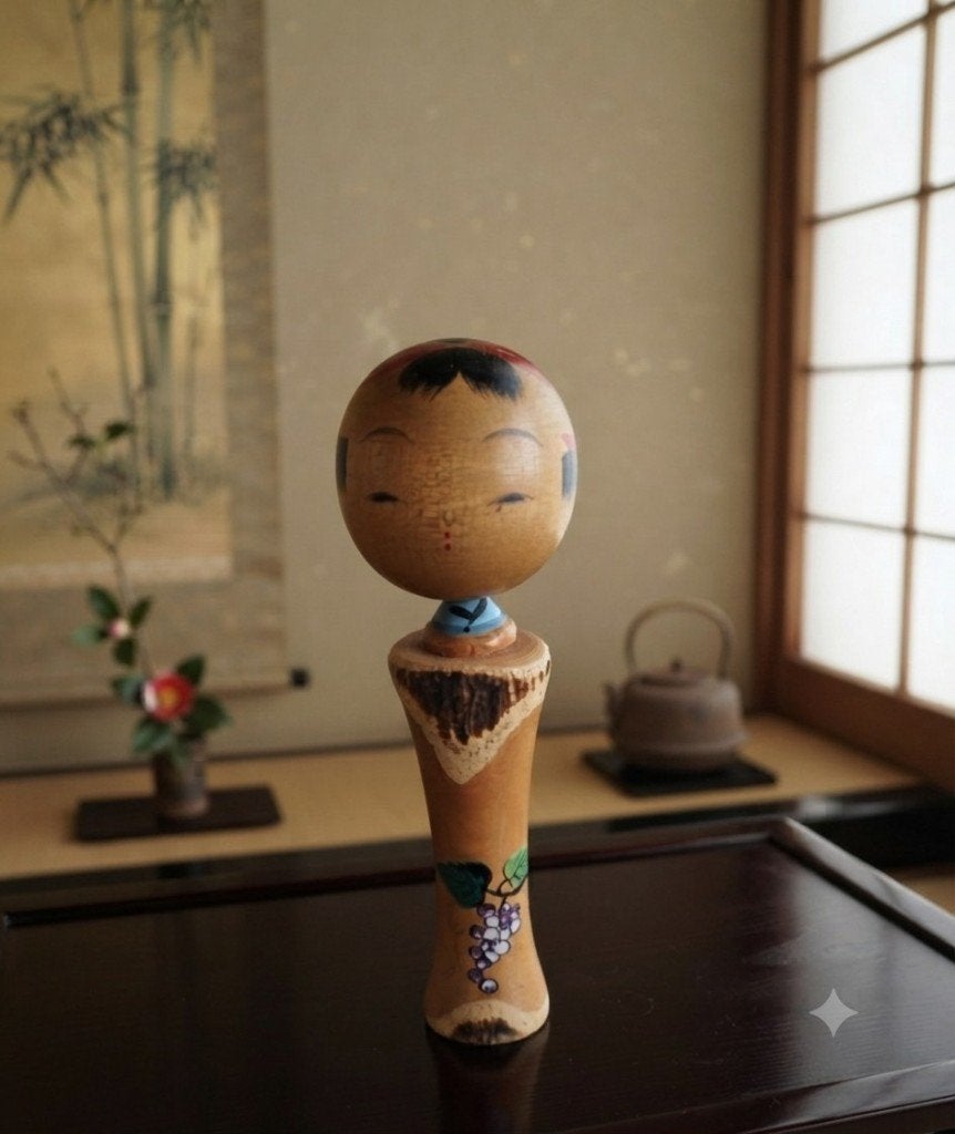 Mooie Shingata Kokeshi, Antiek en Kunst, Hout, 13 cm, Verzenden, Japan