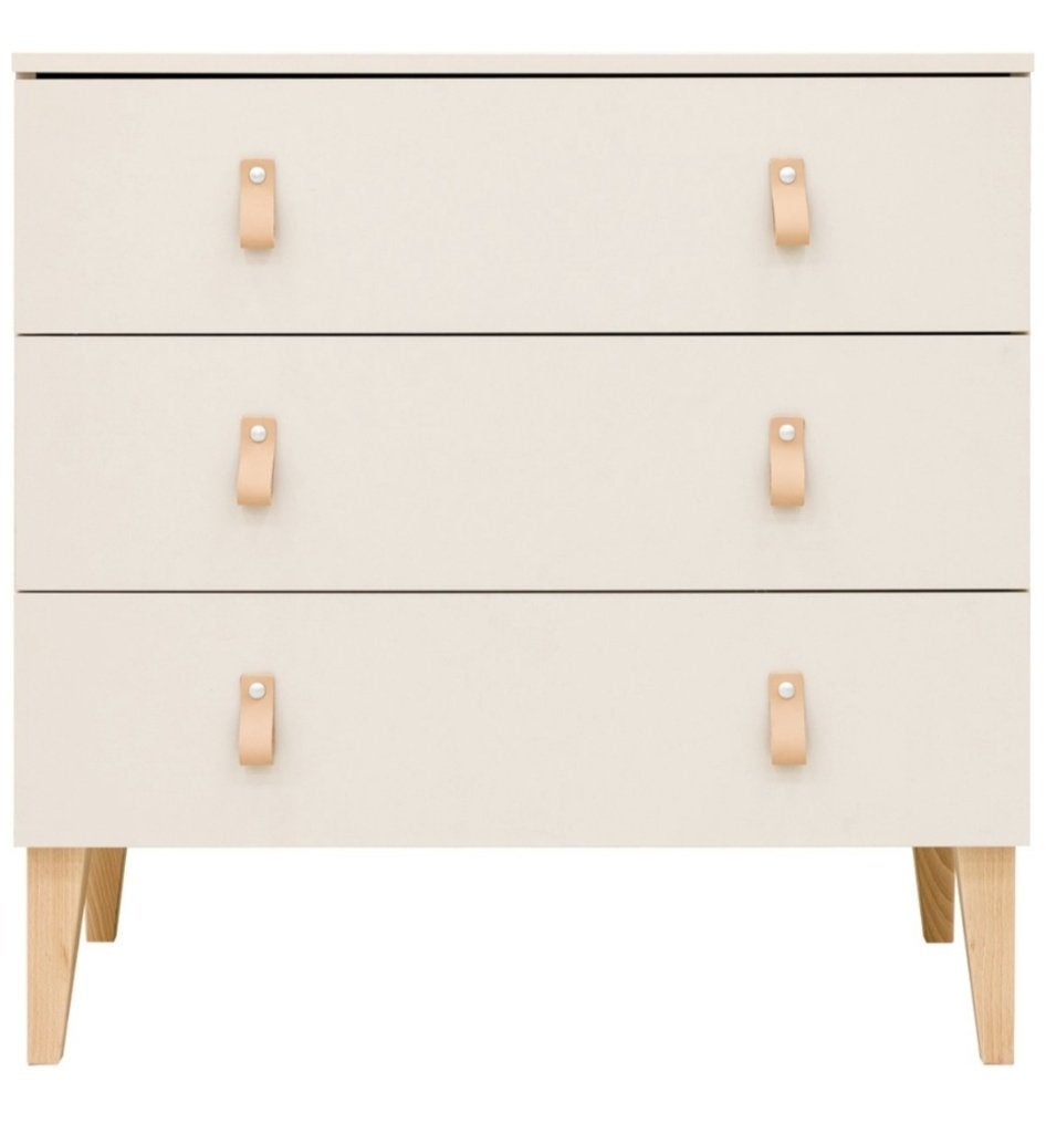 Bopita Amira commode met 3 laden - Dune/Naturel, Ophalen, Gebruikt, 50 tot 70 cm, 75 tot 100 cm