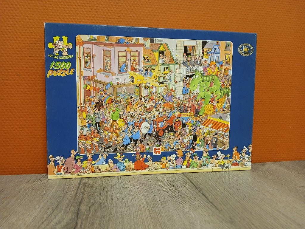 jan van haasteren carnaval, Ophalen of Verzenden, 500 t/m 1500 stukjes, Gebruikt, Legpuzzel