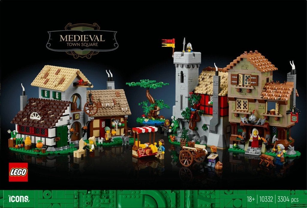 LEGO Icons Middeleeuws stadsplein - 10332, Kinderen en Baby's, Speelgoed | Duplo en Lego, Ophalen, Compleet, Lego, Nieuw