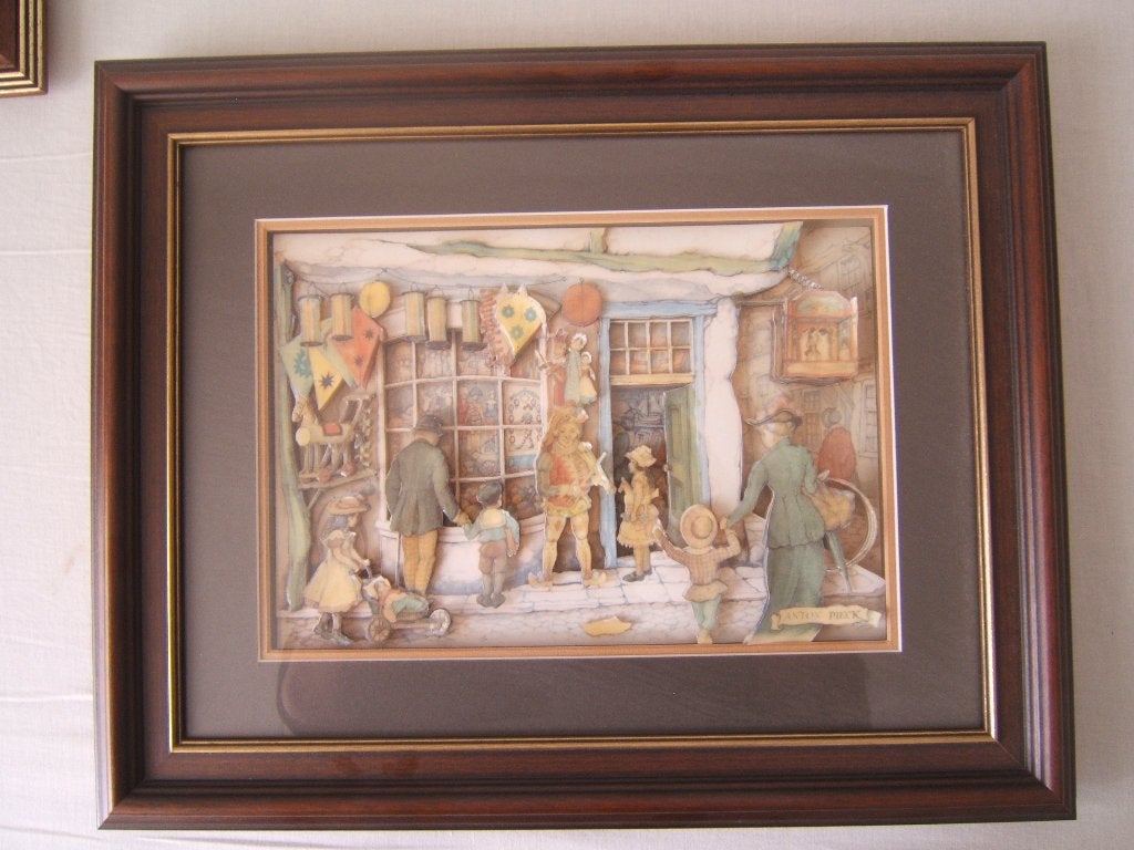 Schilderij 3D Anton Pieck (V), Ophalen, Zo goed als nieuw, Minder dan 50 cm, Schilderij