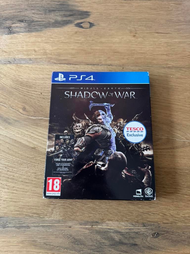 Middle Earth Shadow of War Steelbook Edition PS4, Avontuur en Actie, Vanaf 18 jaar, 1 speler, Ophalen of Verzenden