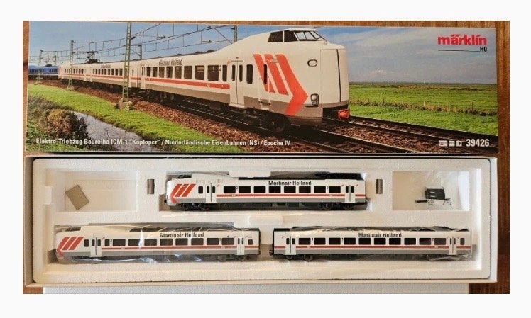 Märklin H0 39426 NS Koploper ICM-1 Martinair Holland, Ophalen, Wisselstroom, Treinset, Nieuw