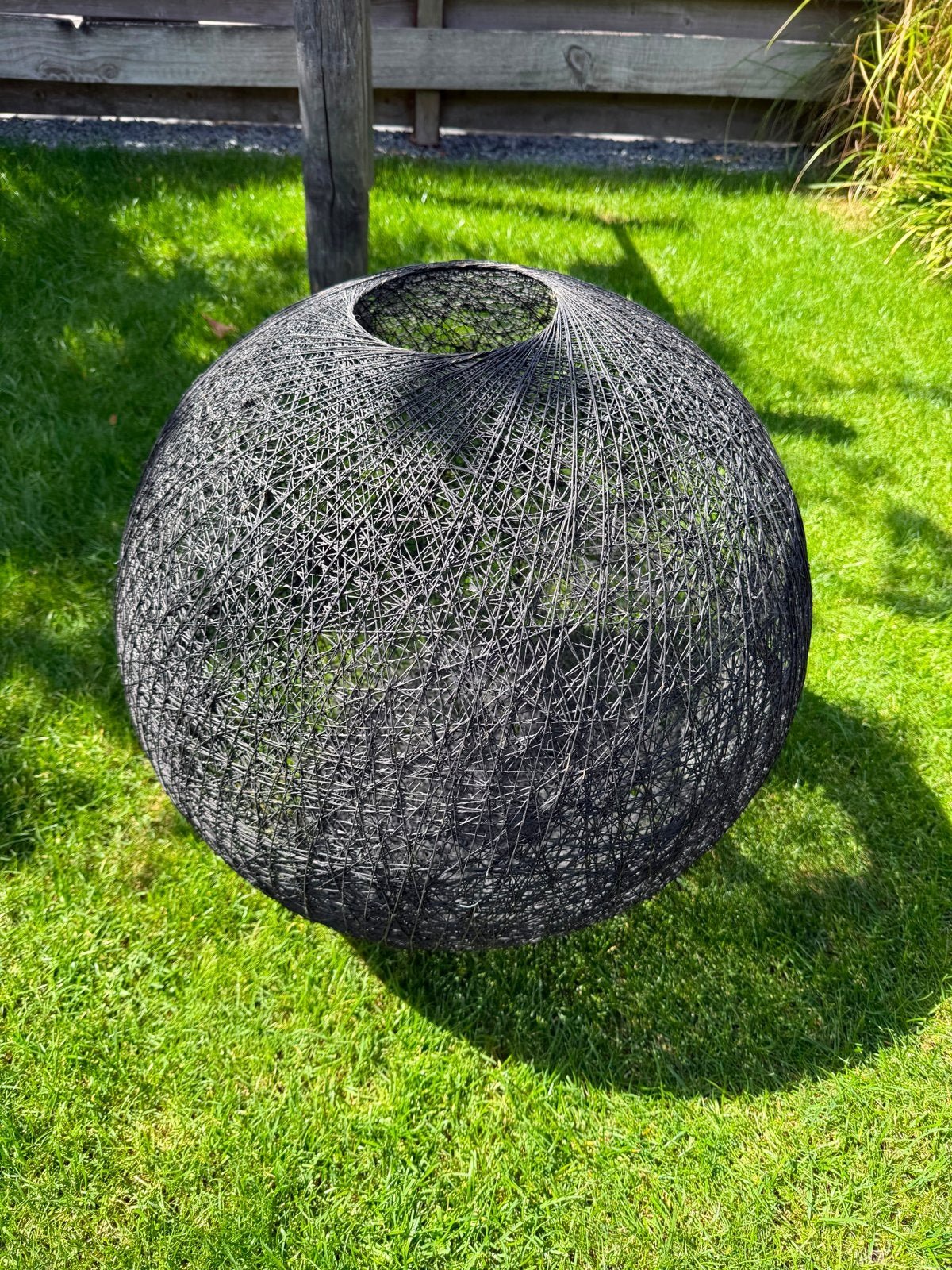 Decoratieve lamp van draad - Zwart, Ophalen, Zo goed als nieuw, Overige materialen, Zwart