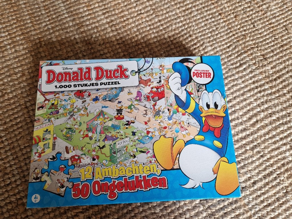 Puzzel donald duck, Ophalen, 500 t/m 1500 stukjes, Zo goed als nieuw, Legpuzzel