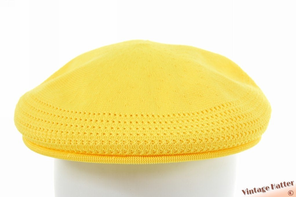 Platte pet Kangol Tropic Ventair geel 54-56 en 59-61 nieuw, Ophalen of Verzenden, Nieuw, 57 cm (M, 7⅛ inch) of minder, Kangol Tropic Ventair 504