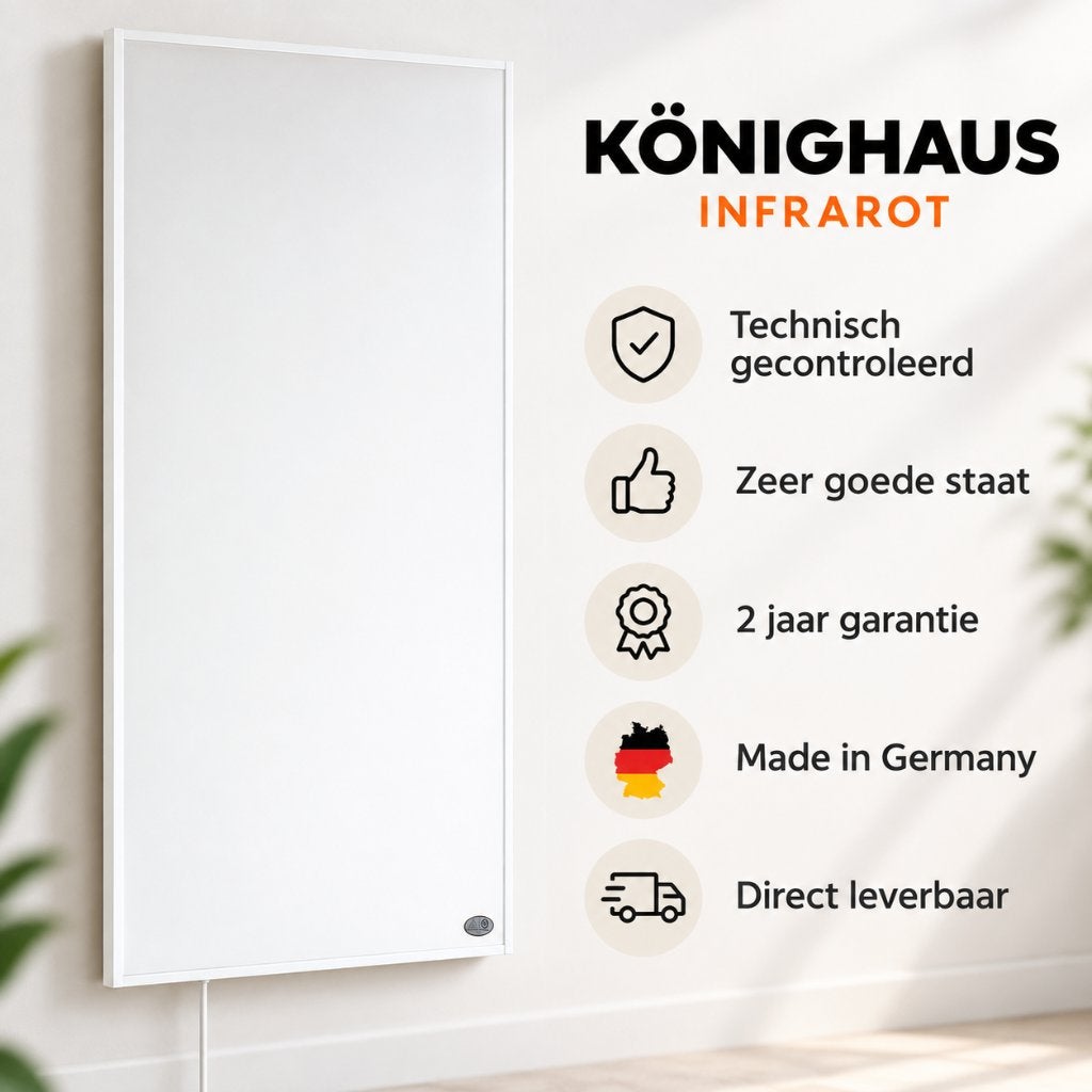 Könighaus infraroodpaneel 450W | Tweede Kans | P-Serie, Doe-het-zelf en Verbouw, Ophalen, Radiator, Minder dan 60 cm, Zo goed als nieuw