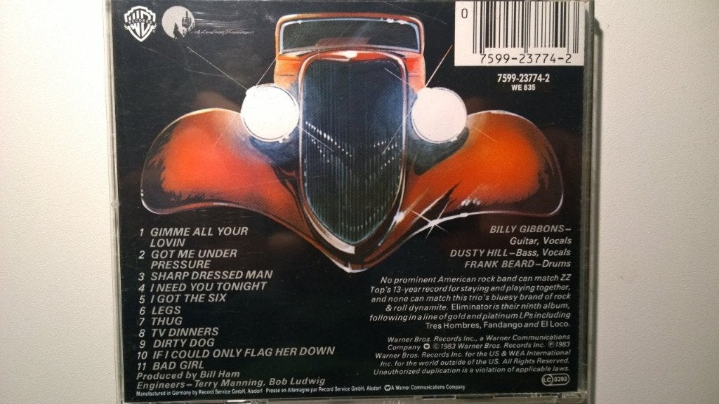 ZZ Top - Eliminator, Ophalen of Verzenden, Zo goed als nieuw, Poprock, Album