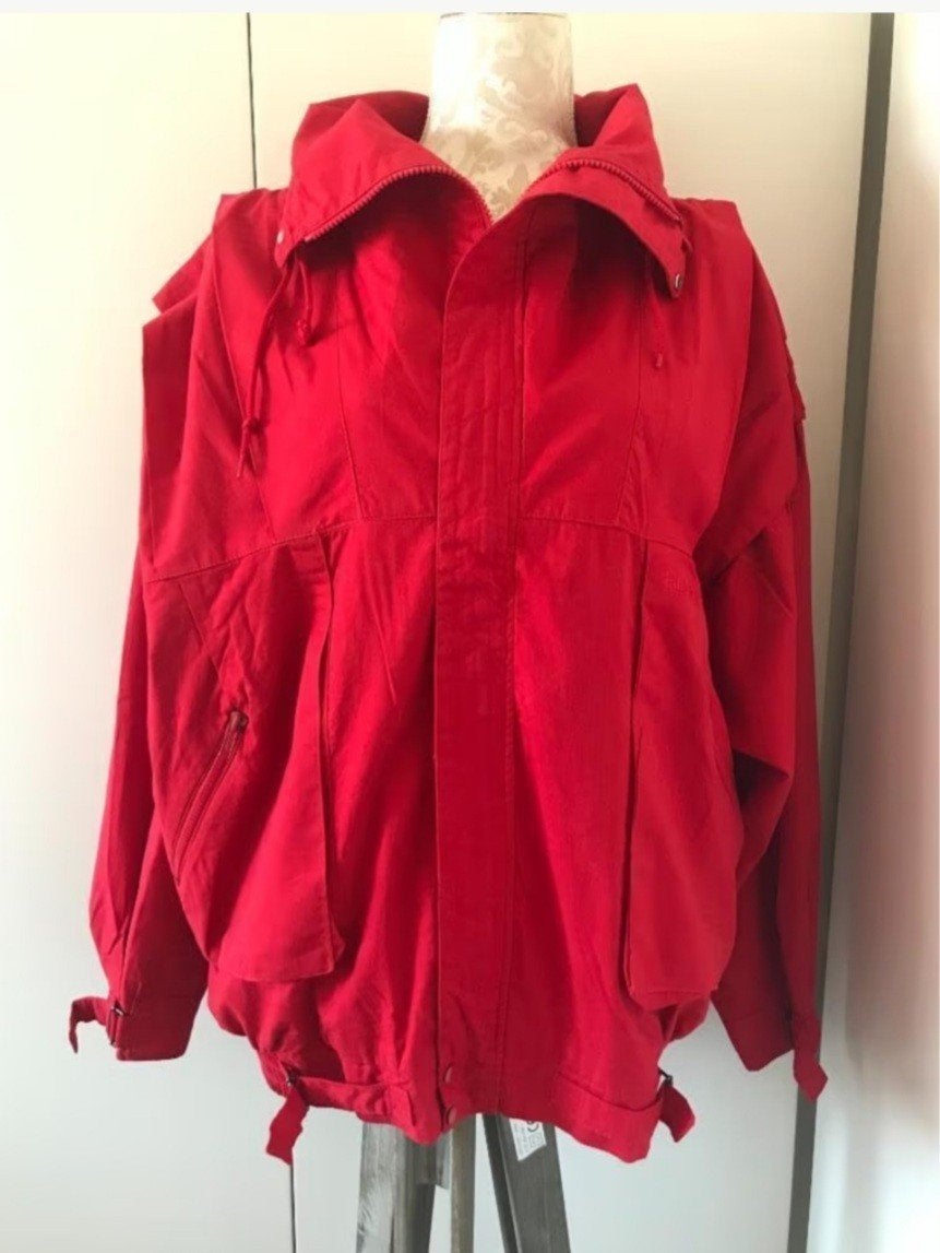 Jaren 80 Oversized Rood Jack van Rucanor, Rucanor, Ophalen of Verzenden, Maat 38/40 (M), Rood