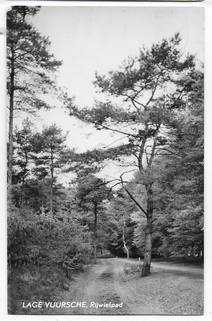 Lage Vuursche Rijwielpad Oude Gelopen Ansichtkaart ( 1575), Ophalen of Verzenden, 1960 tot 1980, Gelopen, Utrecht