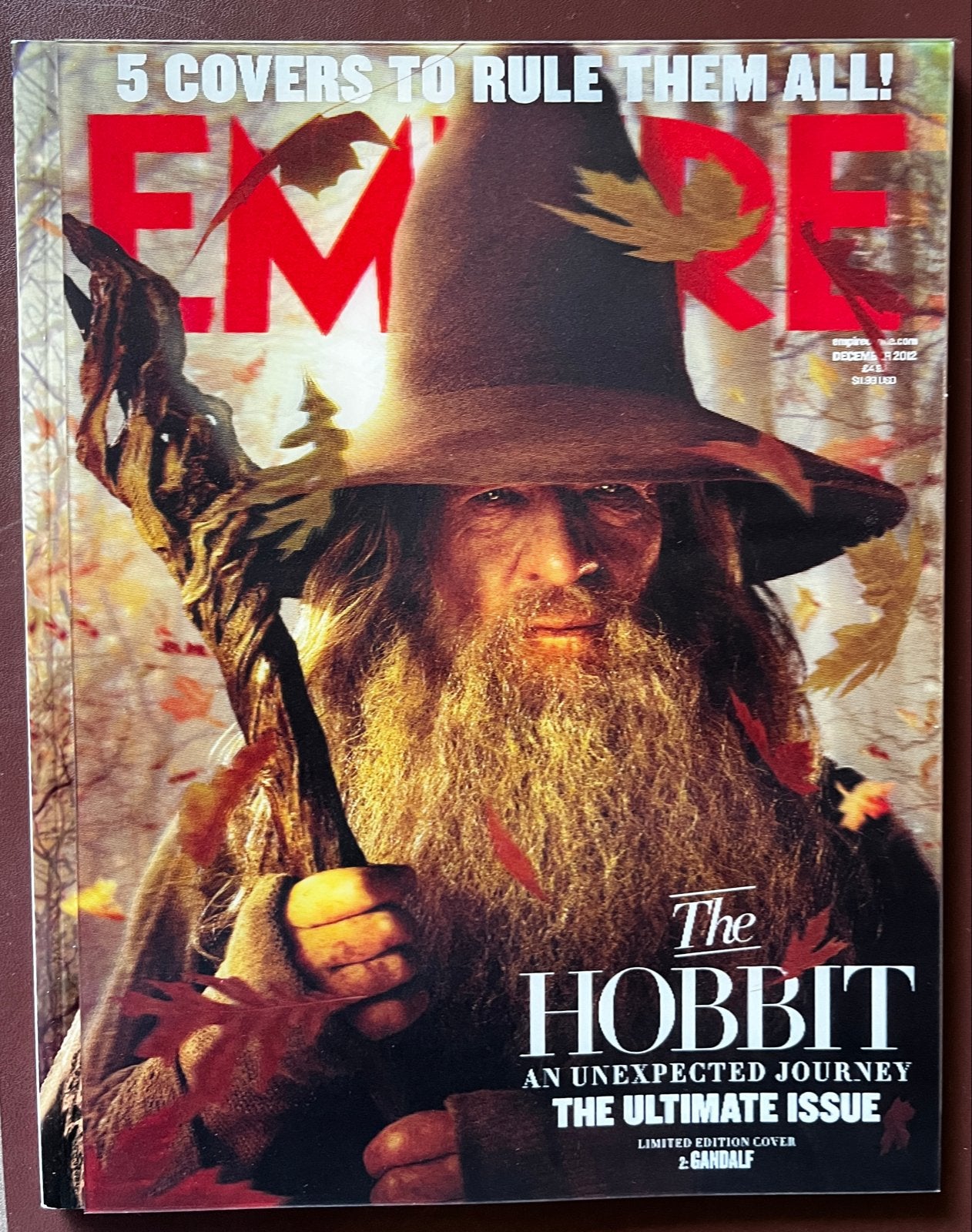 The Hobbit Empire Magazine: - Gandalf Cover (Dec 2012), Boeken, Ophalen of Verzenden, Zo goed als nieuw, Muziek, Film of Tv
