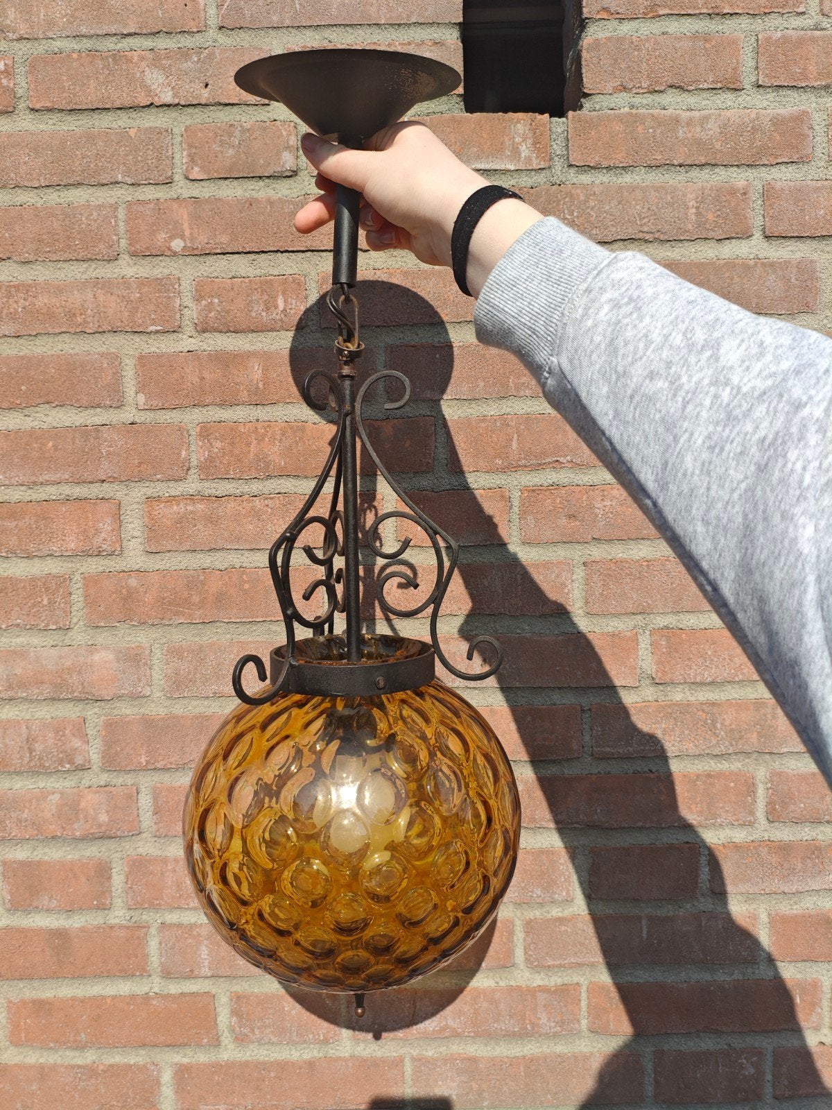 vintage hanglamp, Antiek en Kunst, Ophalen