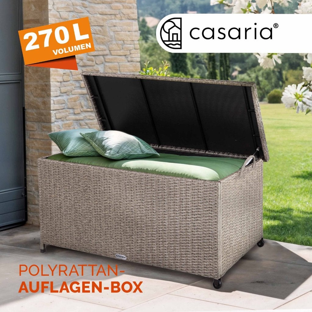 Opbergbox tuinkist + wielen 117x53x60cm 270L GRATIS BEZORGD, Verzenden, Nieuw, Nvt, Nvt